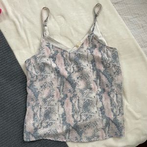 Snakeskin tank top size small